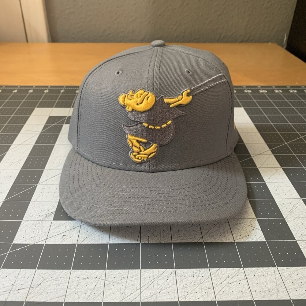 New Era 59Fifty Hat Men 7 San Diego Padres Cooperstown Swinging Friar Fitted Cap